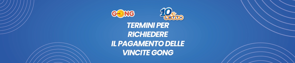 A fine mese 10eLotto Gong non sarà più disponibile