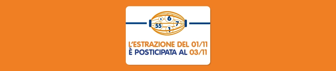 L’ estrazione del Gioco del Lotto del 1° novembre 2025 cambia data