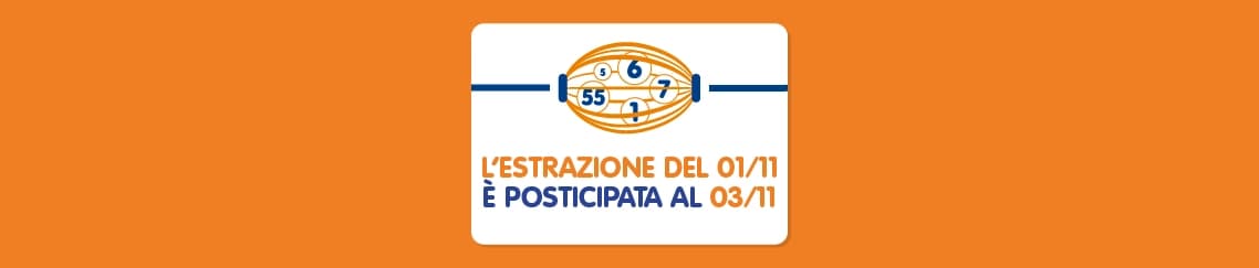 L’ estrazione del Gioco del Lotto del 1° novembre 2025 cambia data