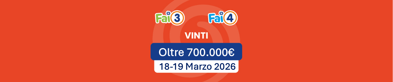 Scopri Fai3 Fai4, il nuovo gioco in ricevitoria e online