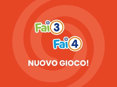 Scopri Fai3 Fai4, il nuovo gioco in ricevitoria e online