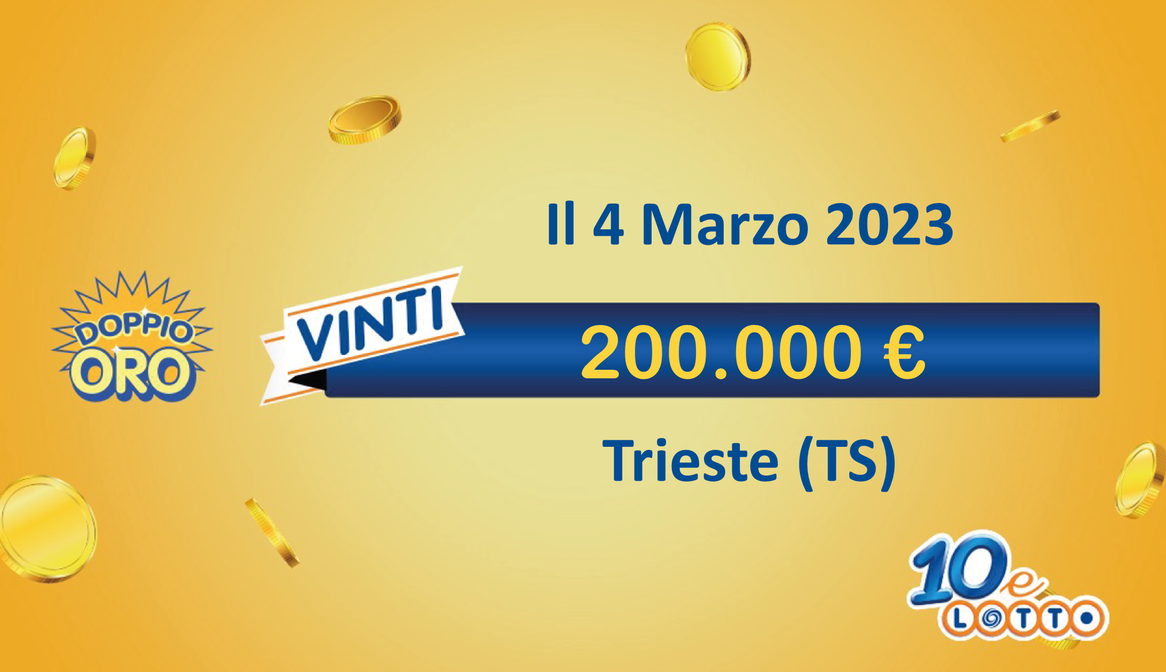 vincita 10eLotto da 200.000€ a Trieste