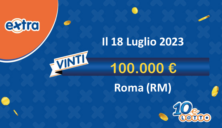 vincita 10eLotto da 100.000€ a Roma