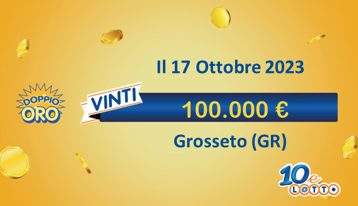 vincita 10eLotto da 100.000€ a Grosseto