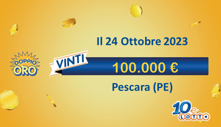 vincita 10eLotto da 100.000€ a Pescara