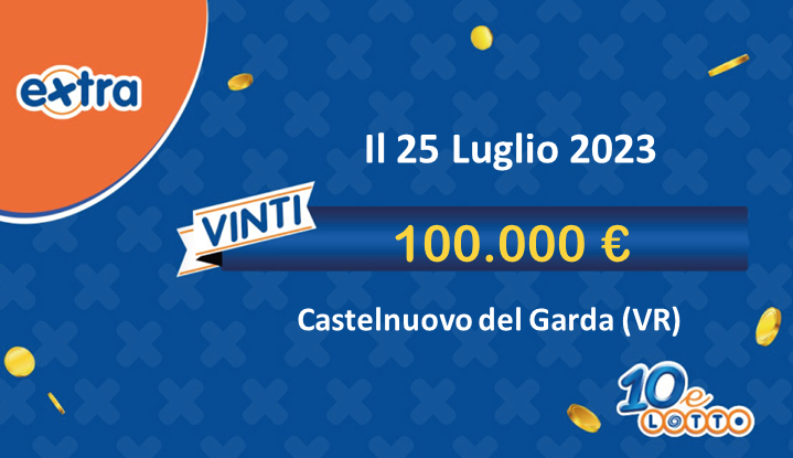 vincita 10eLotto da 100.000€ a Castelnuovo del Garda