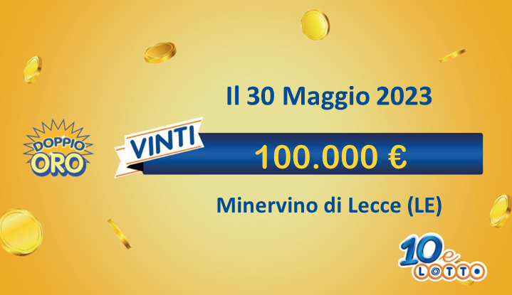 vincita 10eLotto da 100.000€ a Minervino di Lecce