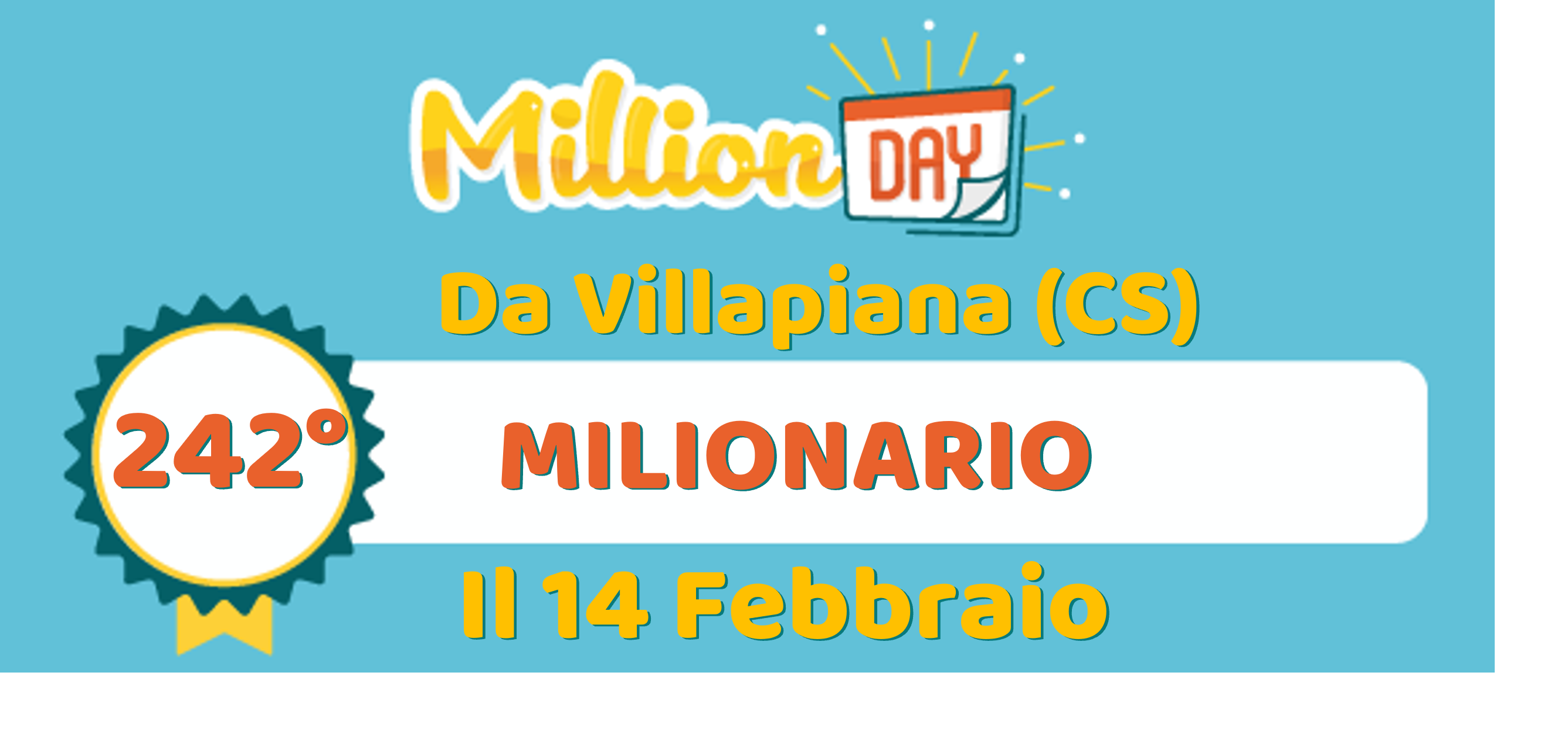 vincita MillionDAY da Villapiana