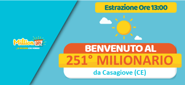 vincita MillionDAY da Casagiove