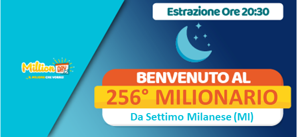 vincita MillionDAY da Settimo Milanese