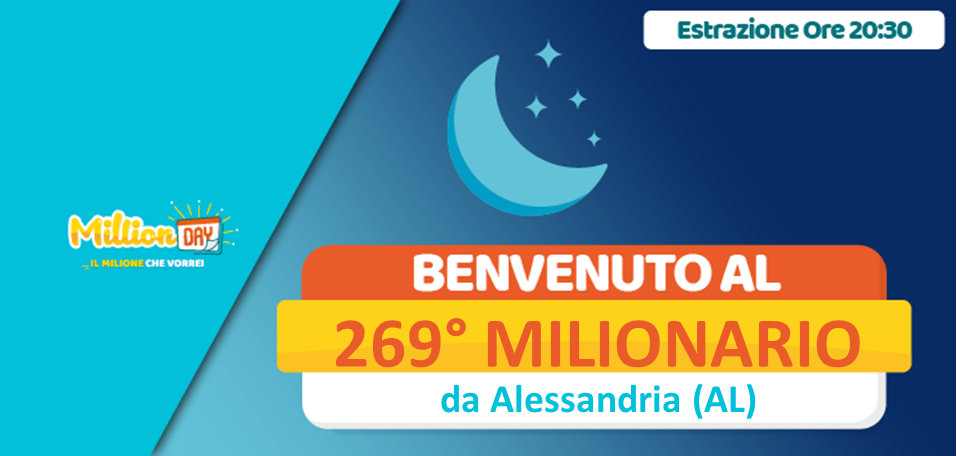 vincita MillionDAY da Alessandria