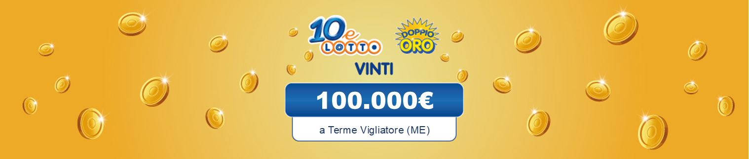 Giovedì 3 luglio. A Terme Vigliatore in via Comunale Acquitta vincita di 100.000€