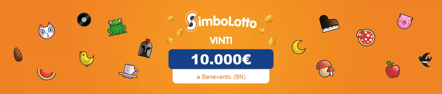 Vincita al Simbolotto da 10.000€ a Benevento il 27 gennaio