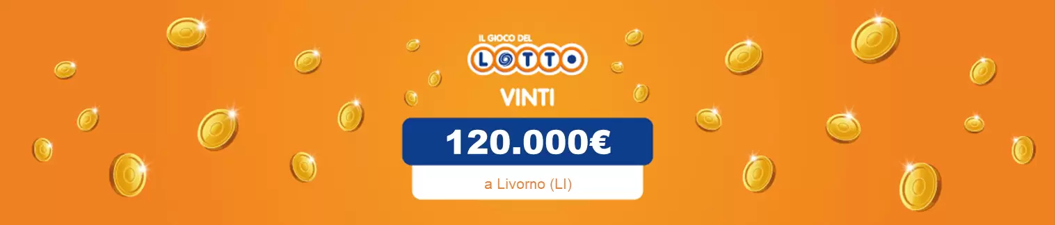 Vincita al Lotto il 20 aprile da 120.000 a Livorno