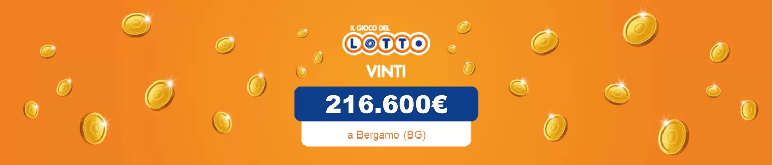 Vincita al Lotto il 09 aprile da 216.600 a Bergamo