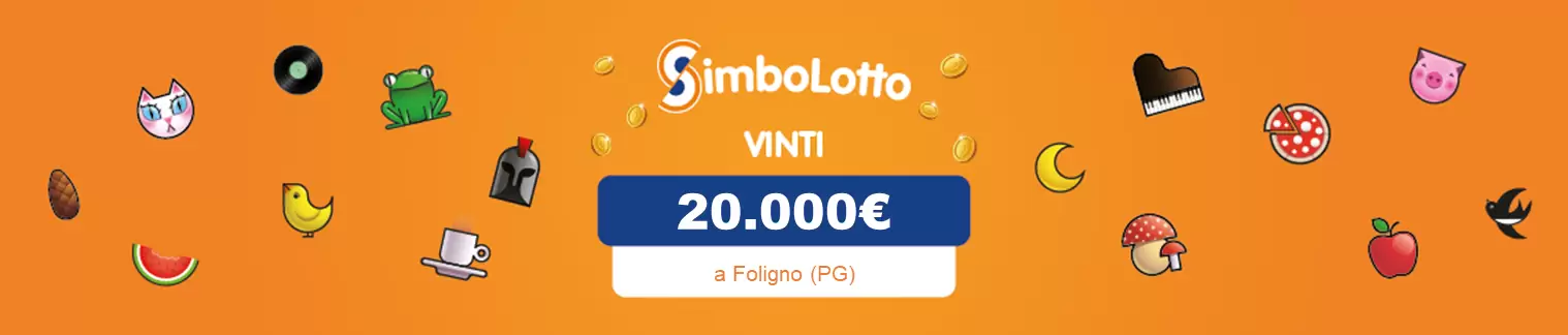 Vincita al Simbolotto da 20.000€ a Foligno il 4 aprile