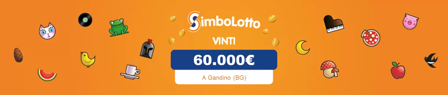 Vincita al Simbolotto da 60.000€ a Gandino il 26 marzo