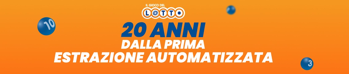 20 Anni di innovazione nel gioco: la prima estrazione automatizzata del Gioco del Lotto.