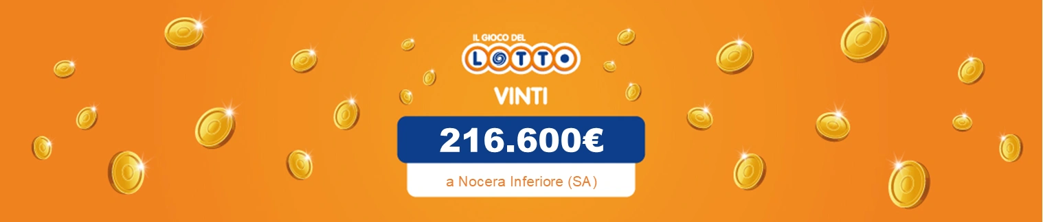 Martedì 22 luglio. A Nocera Inferiore (SA) in via G. Atzori vincita di 216.600€. 