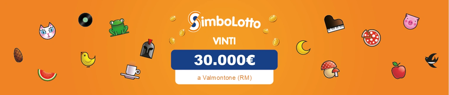 Vincita al Simbolotto da 30.000€ a Valmontone (RM).
